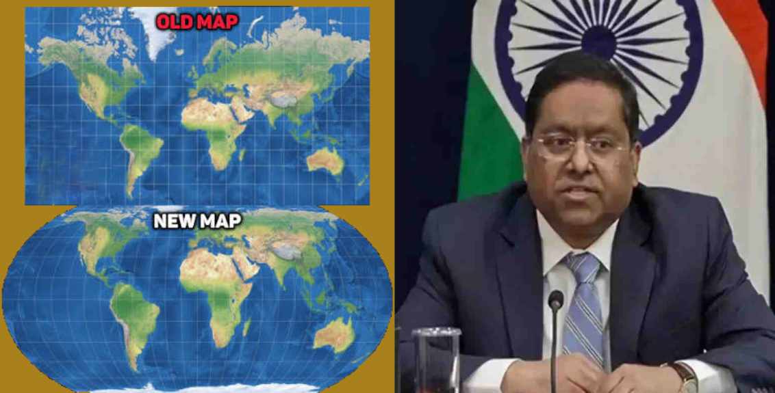 जम्मू-काश्मीर, लडाख भारताच्या अधिकृत नकाशानुसारच दाखवावे; जगाच्या नव्या नकाशावर भारताचा आक्षेप
